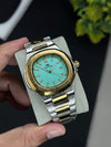 Bestwin Luxury Two-Tone Watch – Mint Green Dial with Gold Accents