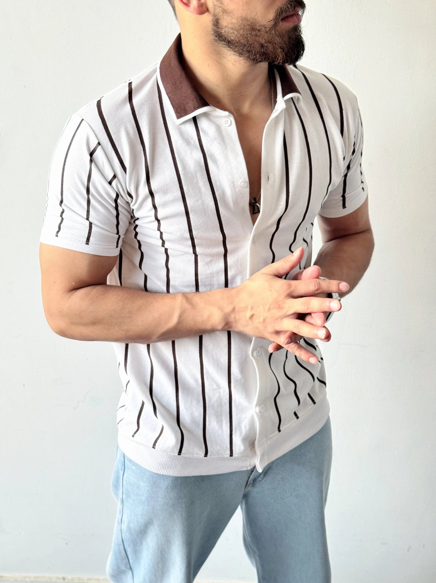 Summer Striped - Old Money Polo T-Shirt